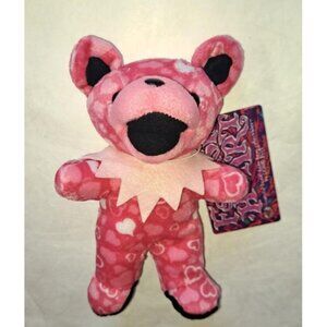 Foolish Heart Bear Grateful Dead Plush Doll Beanie Pink Hearts Music Gift Tour